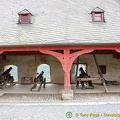 Markburg Great Battery - The cannons here can reach the whole Rhine valley